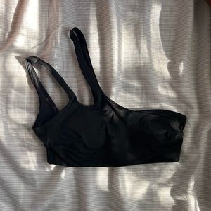 h&m one shoulder black bikini